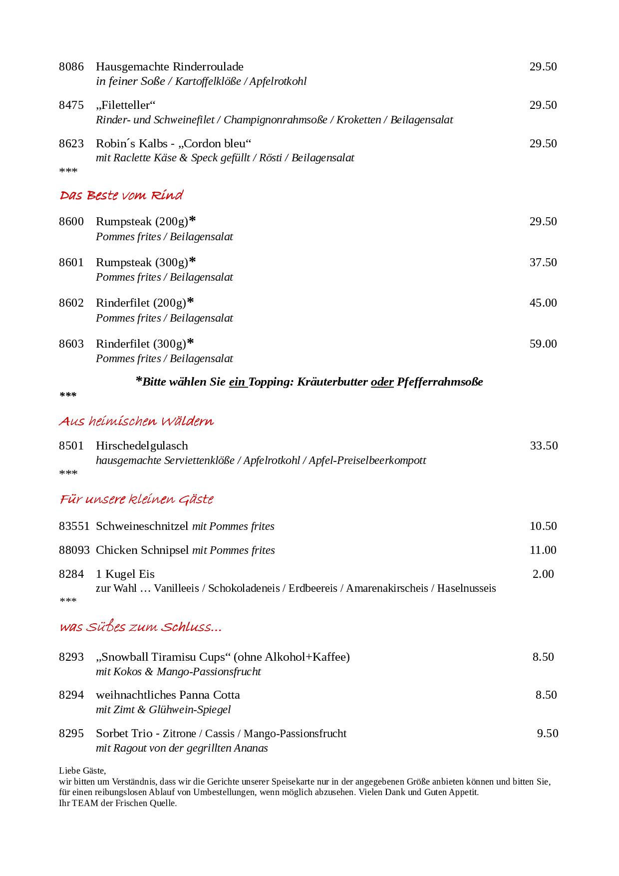 Weihnachtsmenü Seite 2